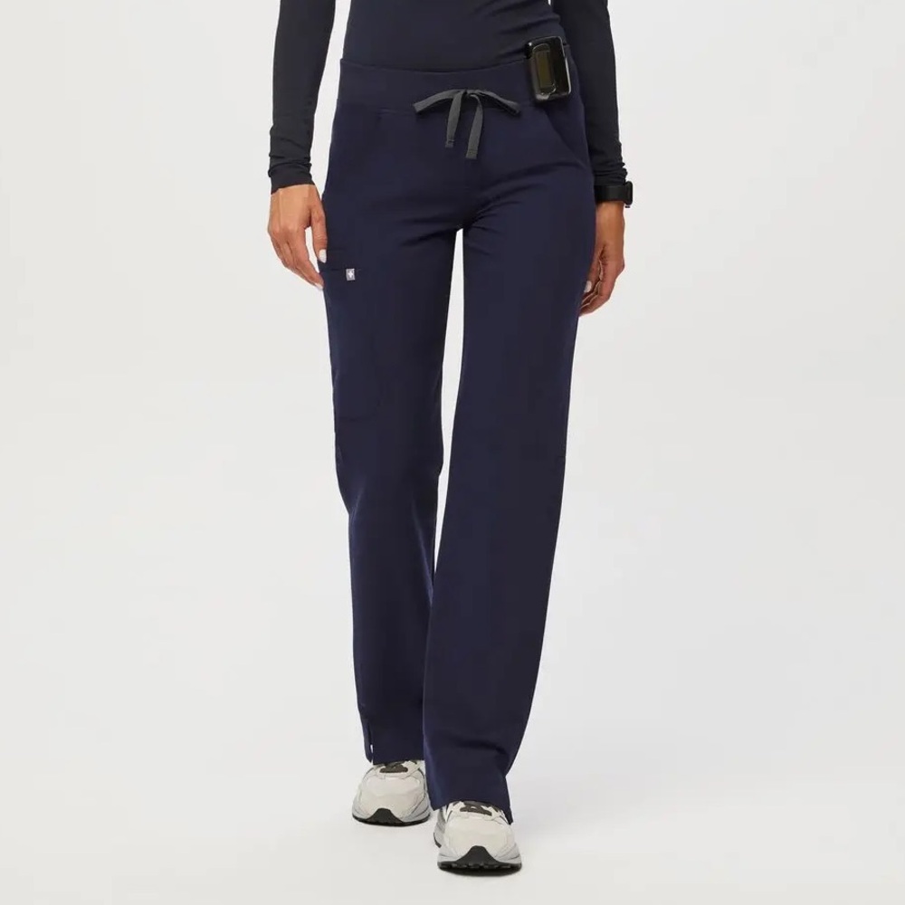 Figs Navy Straight Leg Pants
